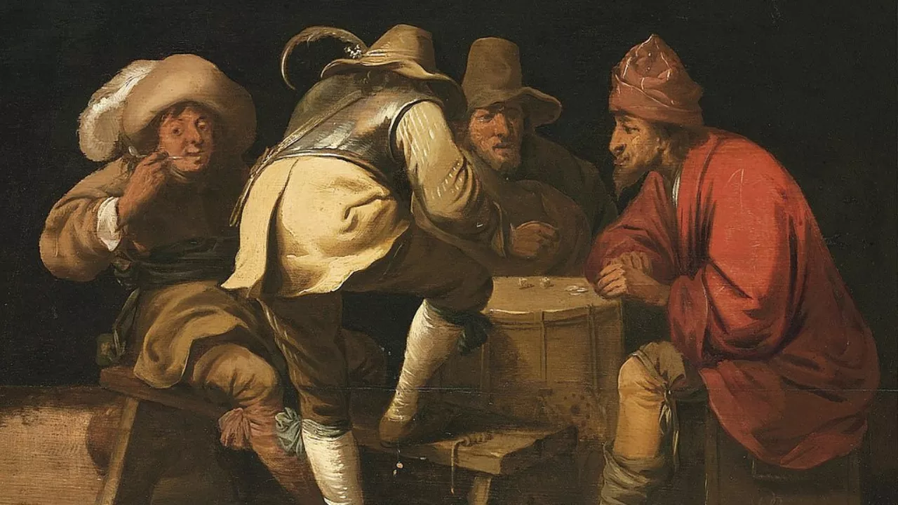 Soldiers Gambling with Dice by Pieter Quast