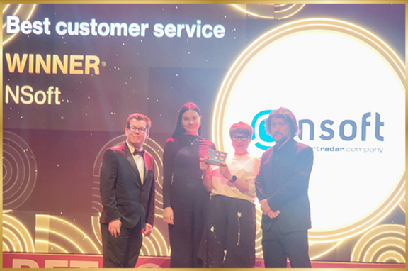 Best Customer Service for NSoft team at EGR B2B Awarding Ceremony 2023